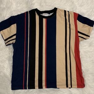 Urban Outfitters Wide Vertical Stripe Dad Tee